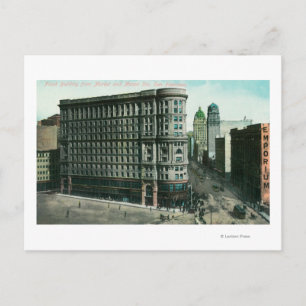 Postal Edificio Flood desde las calles Market y Mason
