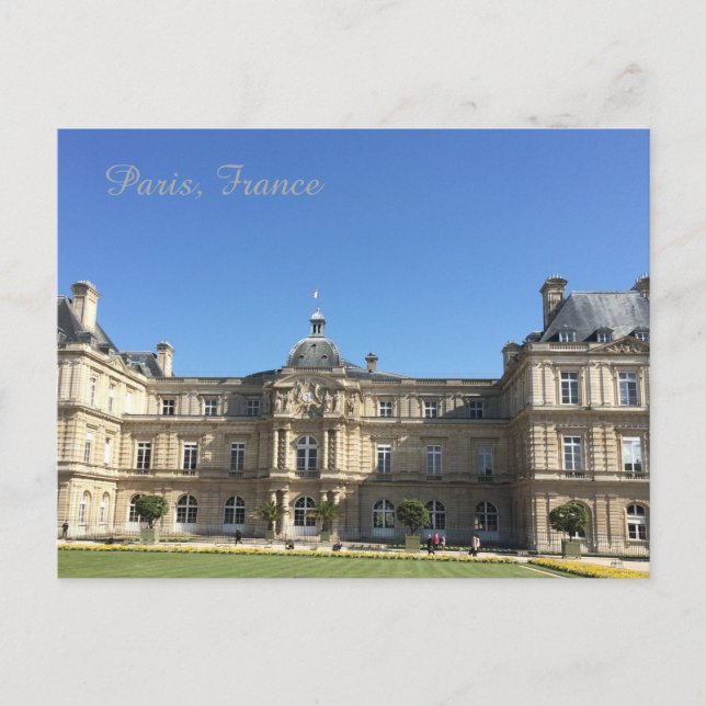 Postal Edificio histórico en París Francia (Anverso)