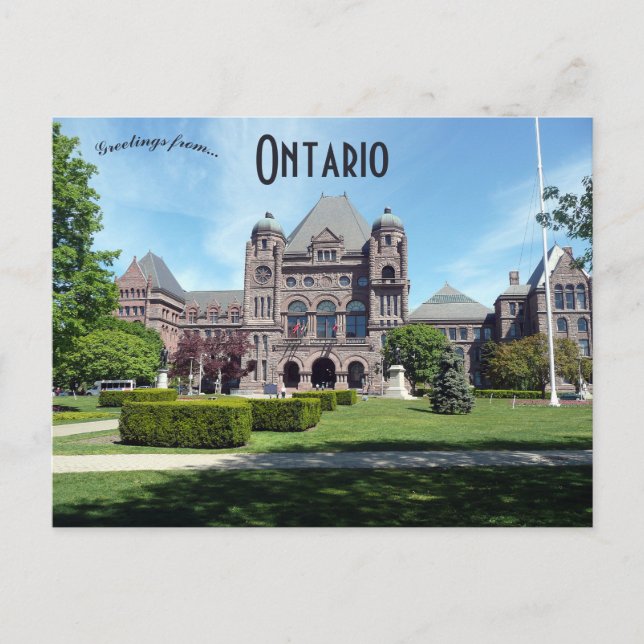 Postal Edificio Legislativo de Ontario Ontario Canadá (Anverso)