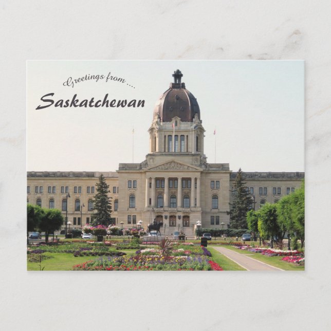 Postal Edificio legislativo de Saskatchewan (Anverso)
