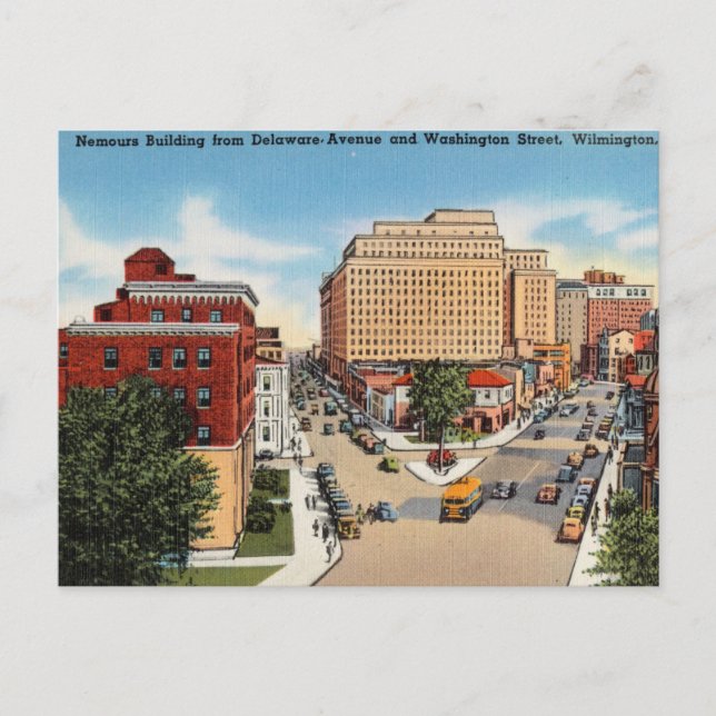 Postal Edificio Nemours De Delaware, Wilmington (Anverso)