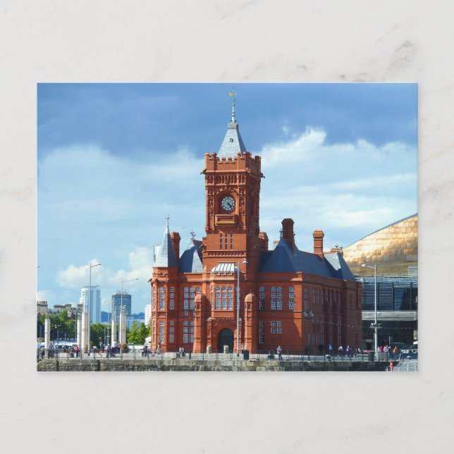 Postal Edificio Pierhead, Cardiff, Gales, Reino Unido (Anverso)