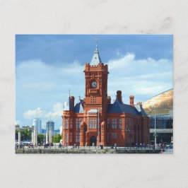 Postal Edificio Pierhead, Cardiff, Gales, Reino Unido