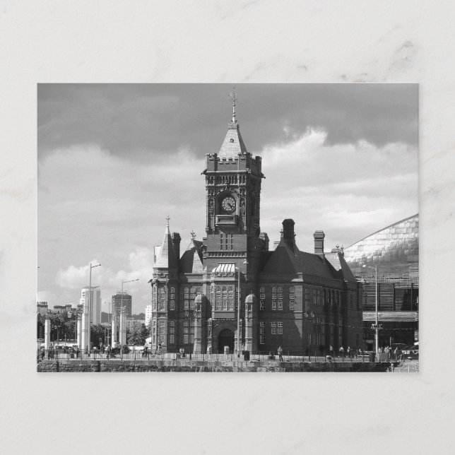 Postal Edificio Pierhead, Cardiff, Gales, Reino Unido (B& (Anverso)