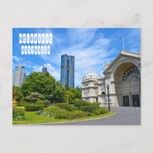Postal Edificio Real de Exposiciones de Melbourne