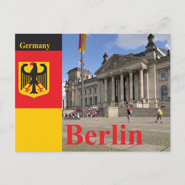 Postal Edificio Reichstag. Berlín, Alemania (Anverso)