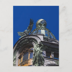 Postal Edificio Singer, detalle