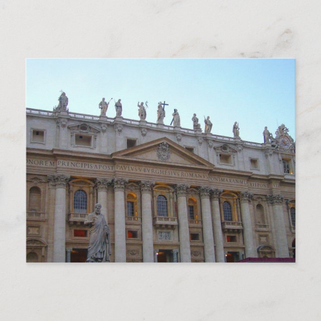 Postal edificio vaticano (Anverso)