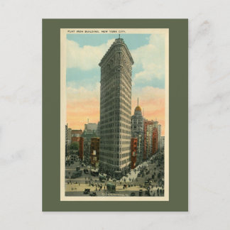 Postal Edificio Vintage Flatiron de Nueva York