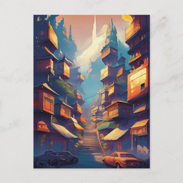 Postal Edificios (Anverso)