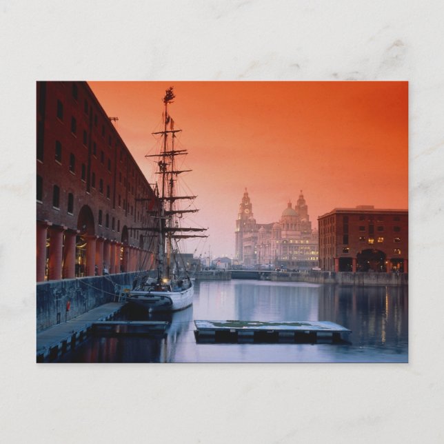 Postal Edificios de hígado del Complejo Albert Dock, Live (Anverso)