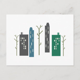 Postal Edificios de la ciudad