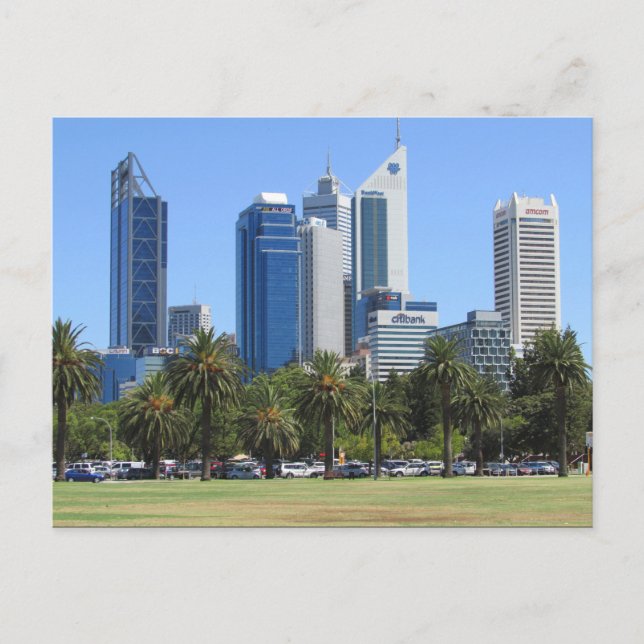 Postal edificios de la ciudad de perth (Anverso)