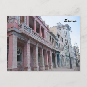 Postal edificios de la havana