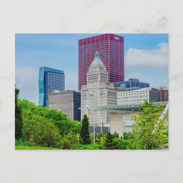 Postal Edificios De La Postcard De Chicago (Anverso)