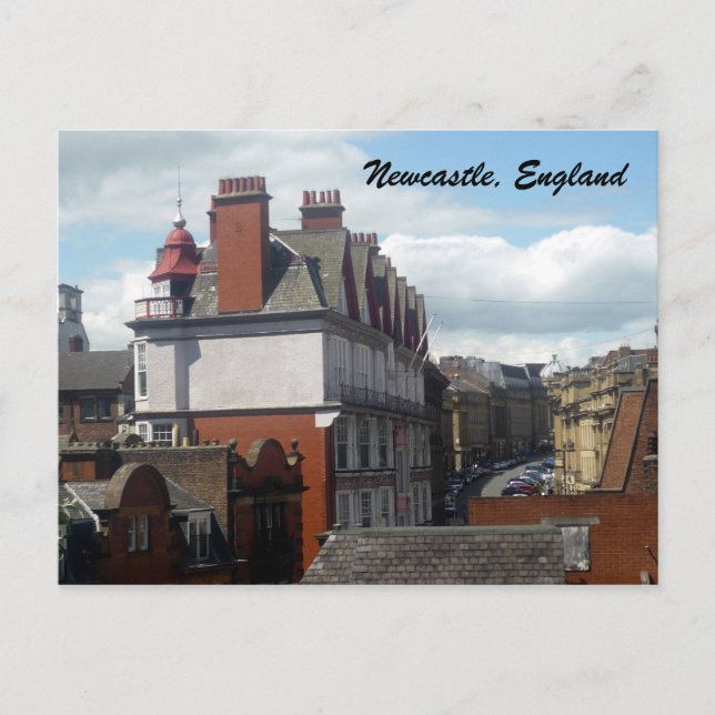 Postal edificios de newcastle (Anverso)