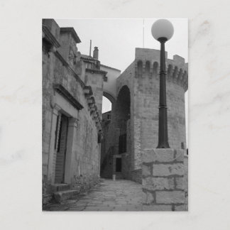 Postal Edificios de piedra de Korcula