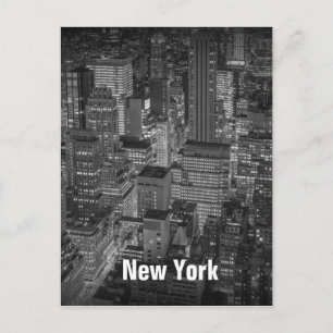 Postal Edificios del horizonte de New York City en la