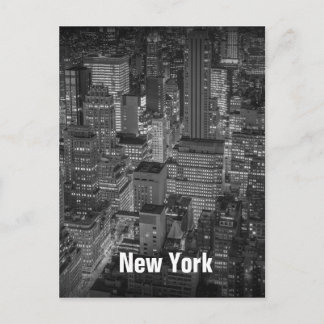 Postal Edificios del horizonte de New York City en la