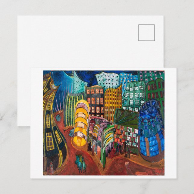 Postal Edificios en Hamburgo | Carl Lohse | (Anverso / Reverso)