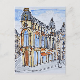 Postal Edificios en la calle Reaumur, París, Francia