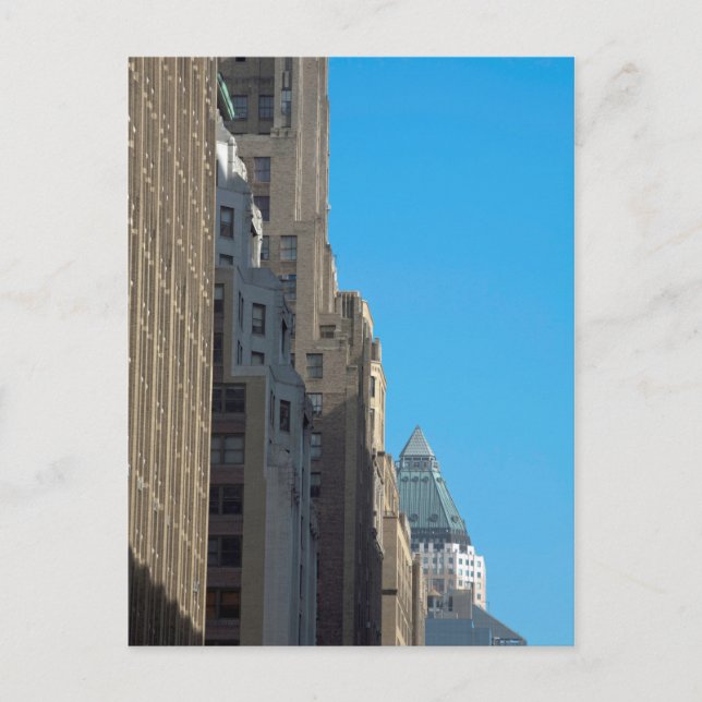 Postal Edificios fachadas Manhattan New York City USA (Anverso)
