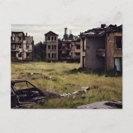 Postal Edificios postapocalípticos abandonados