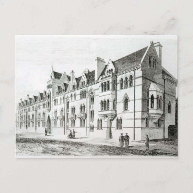 Postal Edificios The Meadow, Iglesia de Cristo, Oxford (Anverso)