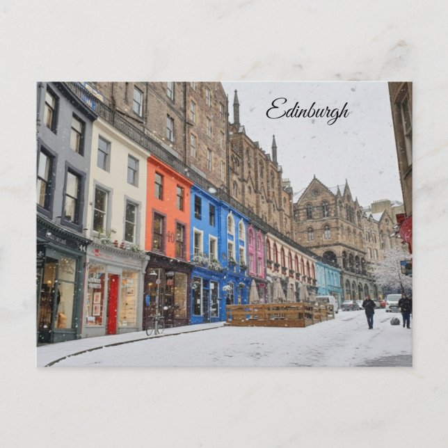 Postal Edimburgo - calle Victoria (Anverso)