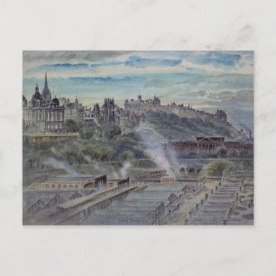 Postal Edimburgo desde cerca de la capilla de San Antonio
