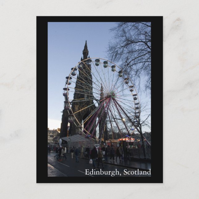 Postal Edimburgo, Escocia (Anverso)