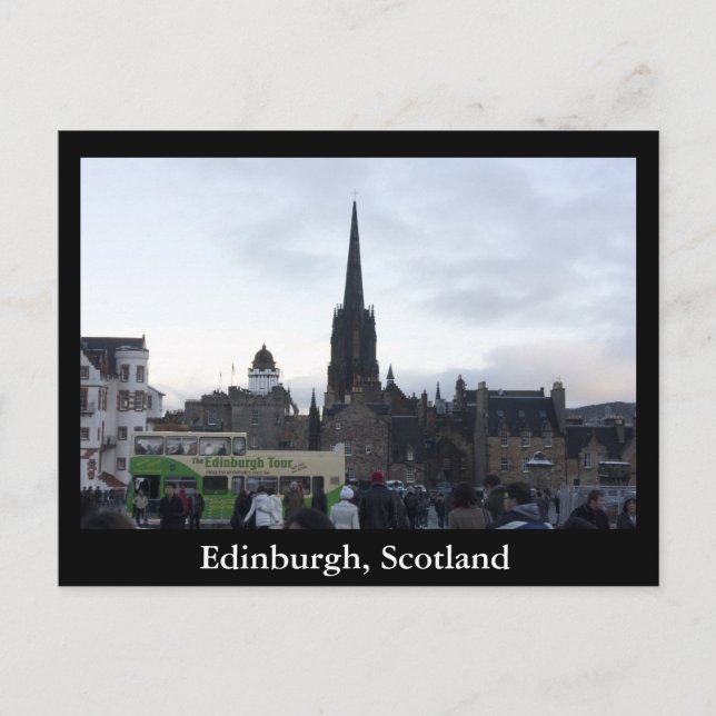 Postal Edimburgo, Escocia (Anverso)