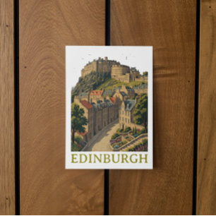 Postal Edimburgo Escocia Icono de Viajes Antiguos Castill