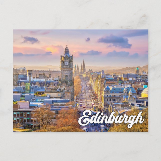 Postal Edimburgo, Escocia, Reino Unido (Anverso)