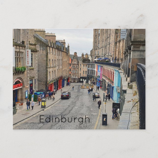 Postal Edimburgo Victoria Street (Anverso)