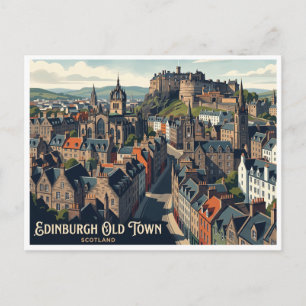 Postal Edinburgh Ciudad Vieja Escocia