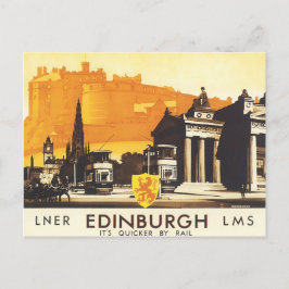 Postal Edinburgh LNER Fine Vintage Poster de viajes