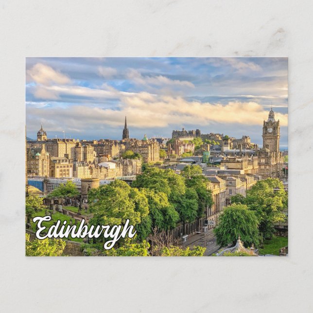 Postal Edinburgh Skyline, Escocia, Reino Unido (Anverso)