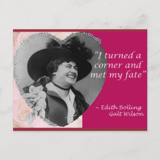 Postal Edith Bolling Galt - Fate
