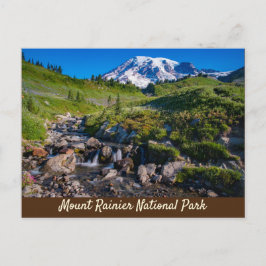 Postal Edith Creek y Mount Rainier luz matutina