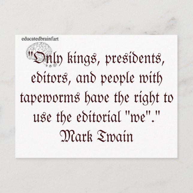 Postal Editorial "nosotros" (Anverso)