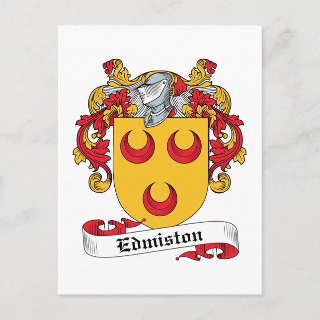 Postal Edmiston Family Crest (Anverso)