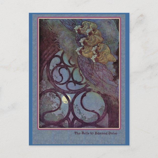 Postal Edmund Dulac Ilustra a Edgar Allan Poe (Anverso)