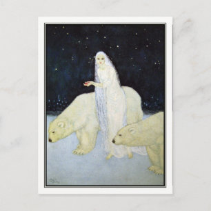 Postal Edmund Dulac - La doncella de la nieve