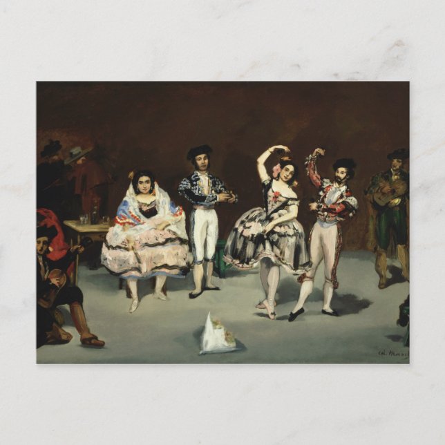 Postal Edouard Manet - Ballet Español (Anverso)