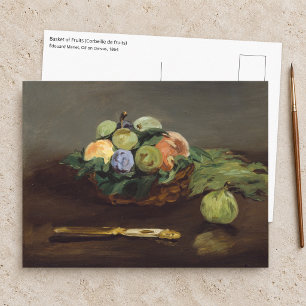 Postal Edouard Manet - Cesta de Frutas