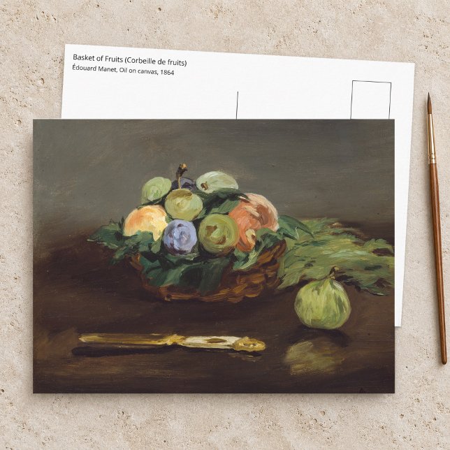 Postal Edouard Manet - Cesta de Frutas (Subido por el creador)
