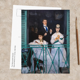 Postal Edouard Manet - El Balcón / Le Balcon
