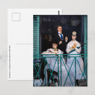 Postal Edouard Manet - El Balcón / Le Balcon