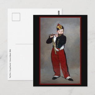 Postal Edouard Manet - El Flautista / Joven Flautista